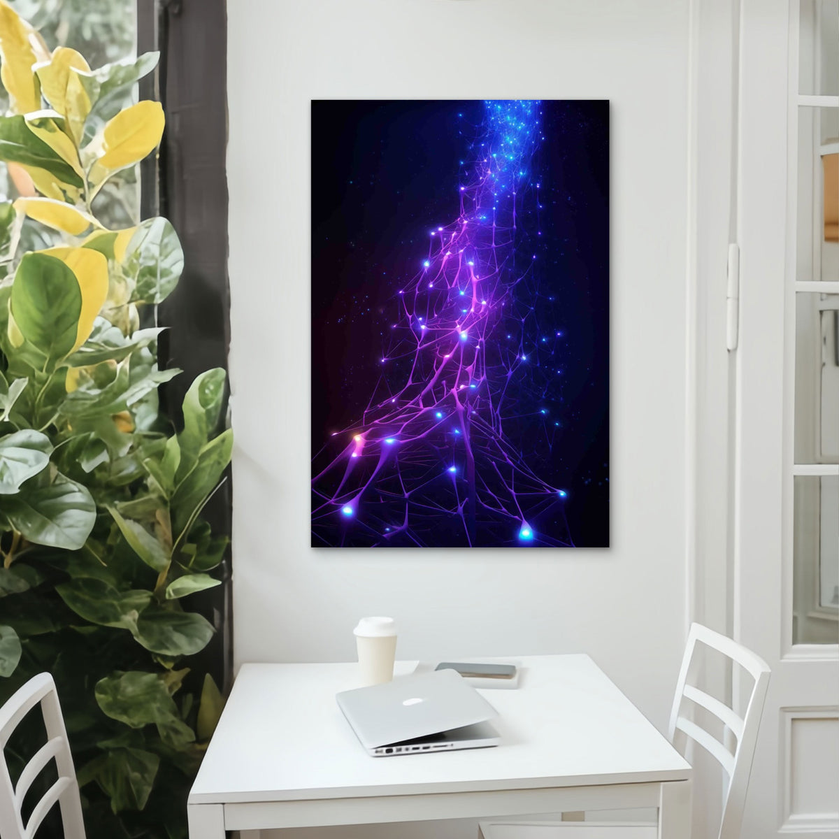 The Pulse of Artificial Intelligence 40x60cm Metal Print Ready to Hang