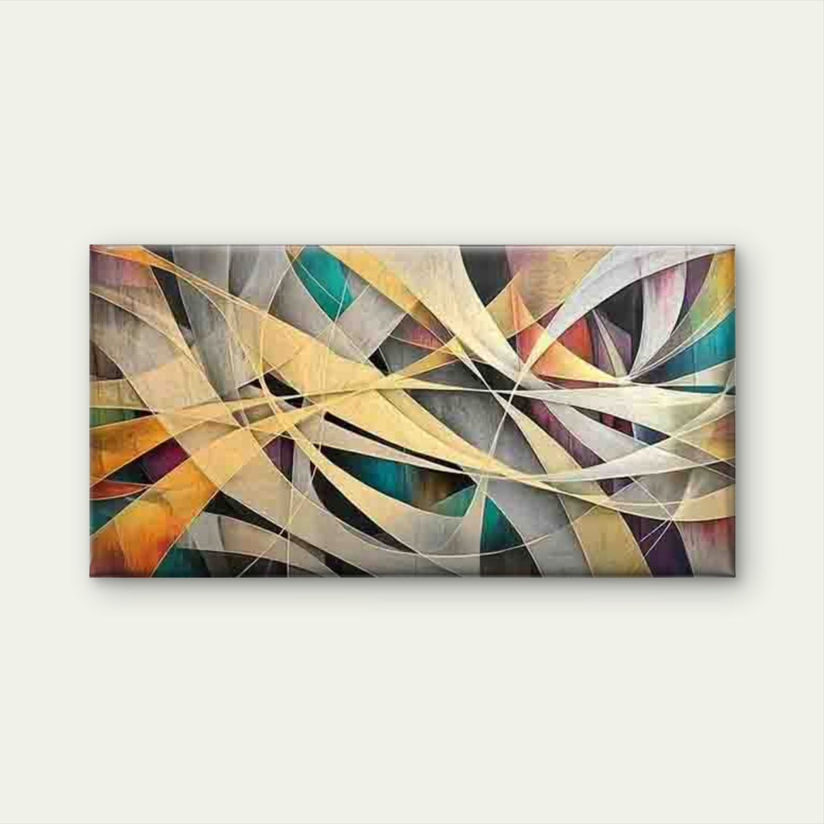 Featuring Geometric Shapes Wall Art Canvas Office Home Room Framed 120x60cm