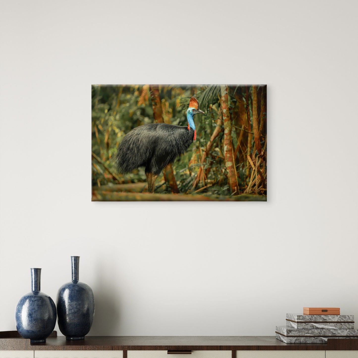 Southern Cassowary Wall Art Decor 100% Australian Made