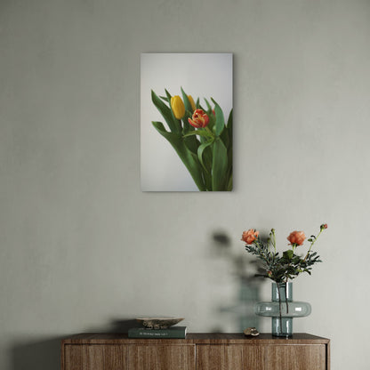 Bouquet Of Tulips 60x90cm Metal Print Ready to Hang