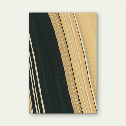 Abstract Wavy Background Metal Print Ready to Hang