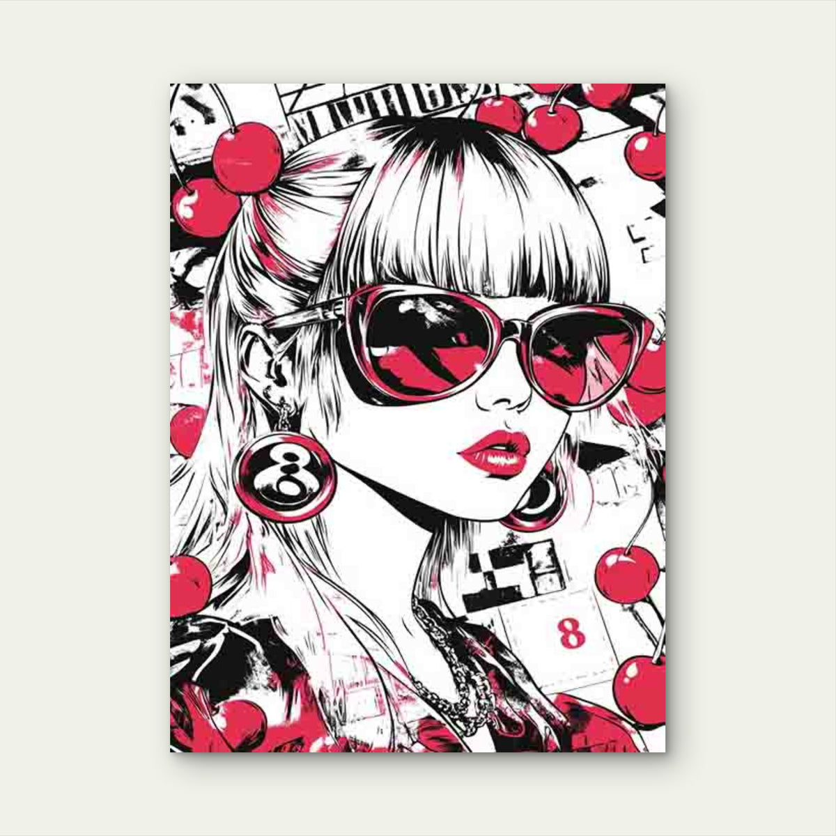 Lookout Wearing Pink Glasses 40x60cm Metal Print Ready to Hang