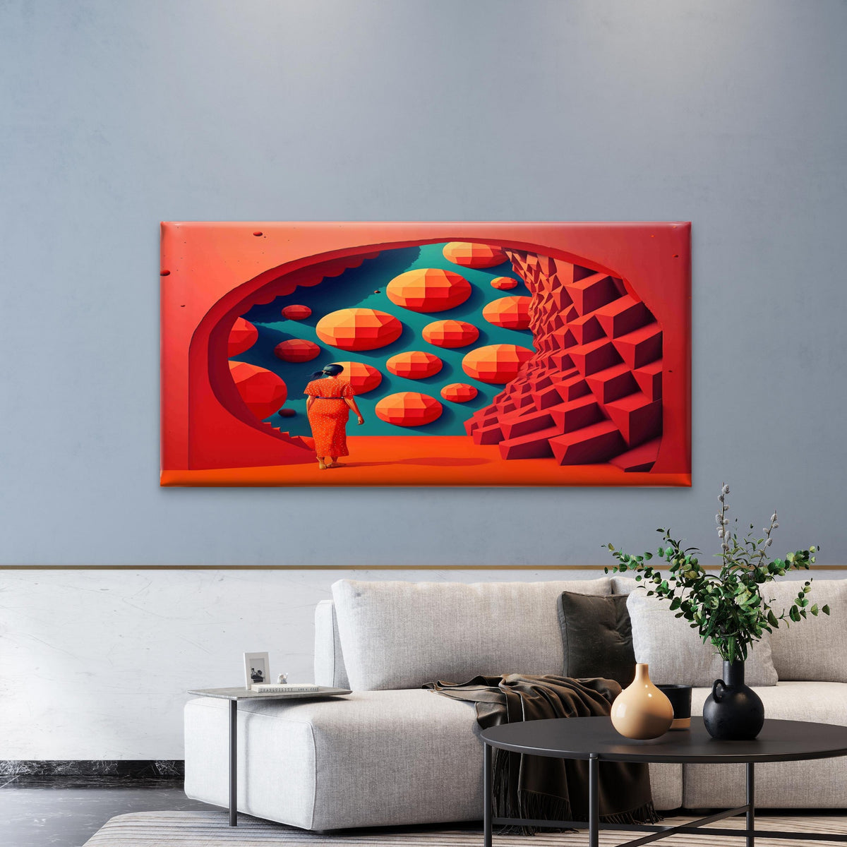 Web With Raindrops Wall Art Canvas Office Home Room Framed 120x60cm
