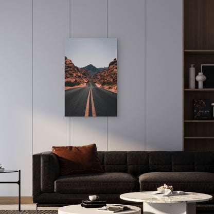 Scenic Road Through Valley Of Fire State Park 60x90cm Metal Print Ready to Hang