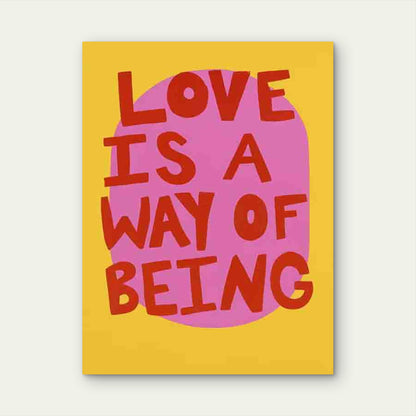 Love Way Being Art 60x90cm Metal Print Ready to Hang