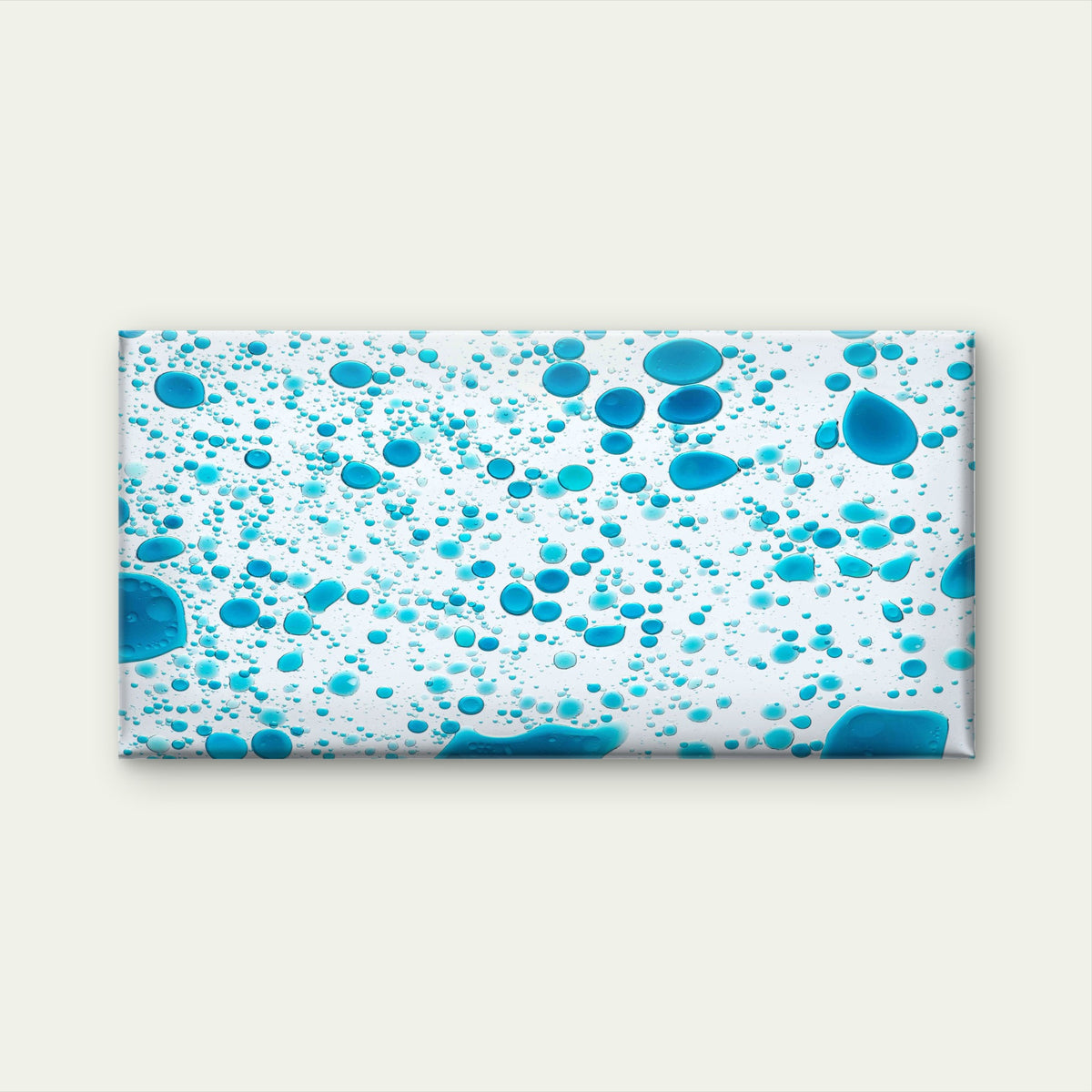 Blue Abstract Oil Bubble Water Wall Art Canvas Office Home Room Framed 120x60cm