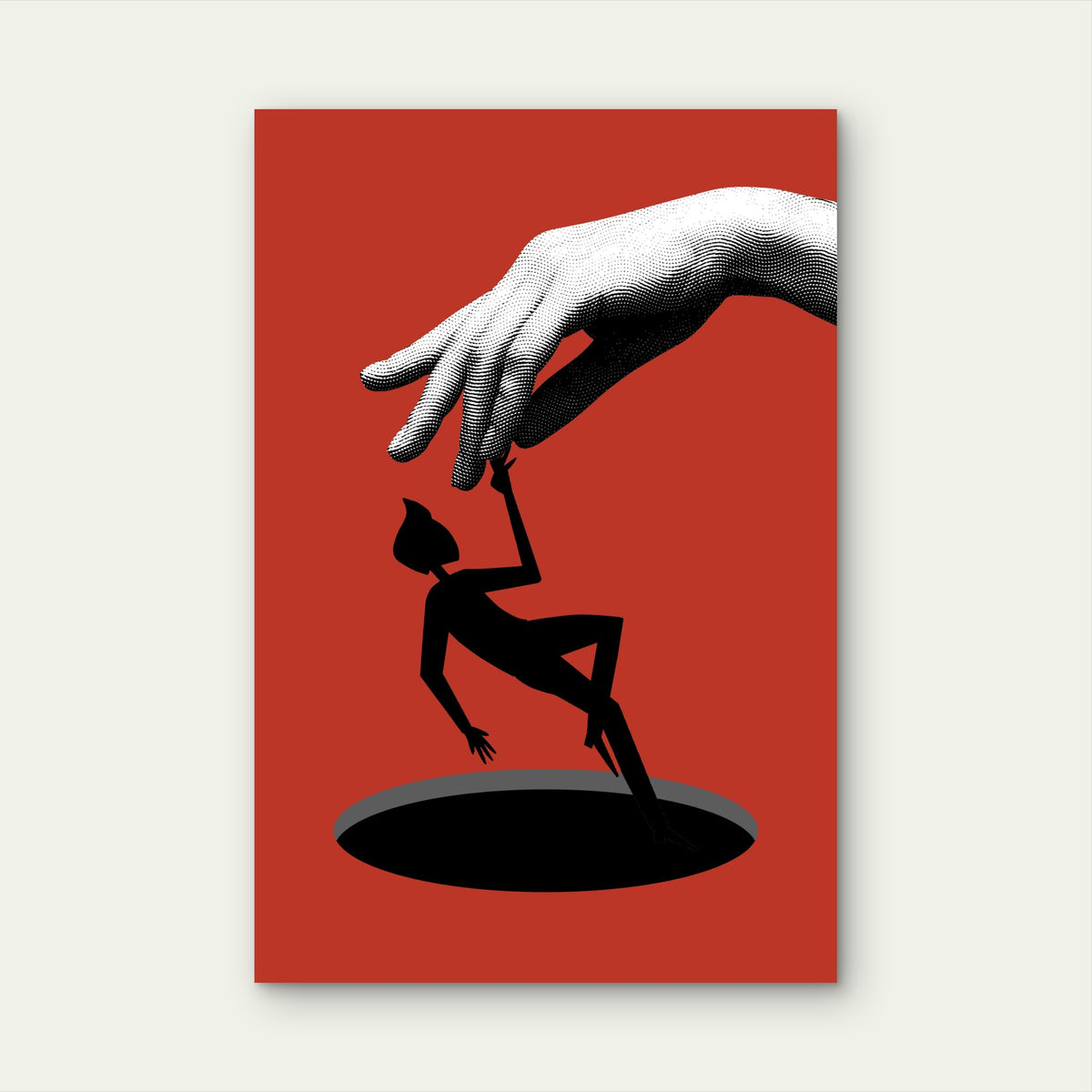 Scarlet Control 60x90cm Metal Print Ready to Hang