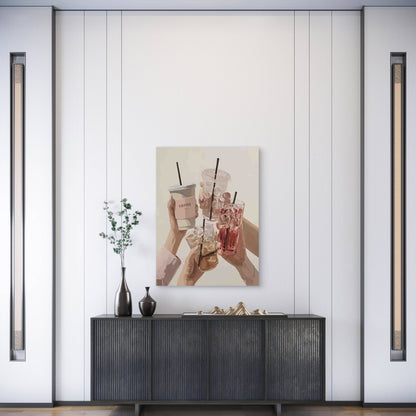 Minimalist Coffee 60x90cm Metal Print Ready to Hang