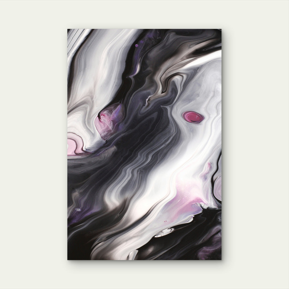 Close-Up of Abstract Marble Texture 40x60cm Metal Print Ready to Hang