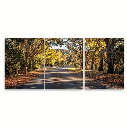 3pcs Adelaide Hills Travel Print Australia Wall Art Set Canvas Framed 40x60cm - High Quality Print 100% Australian Made Wall Canvas Ready to Hang