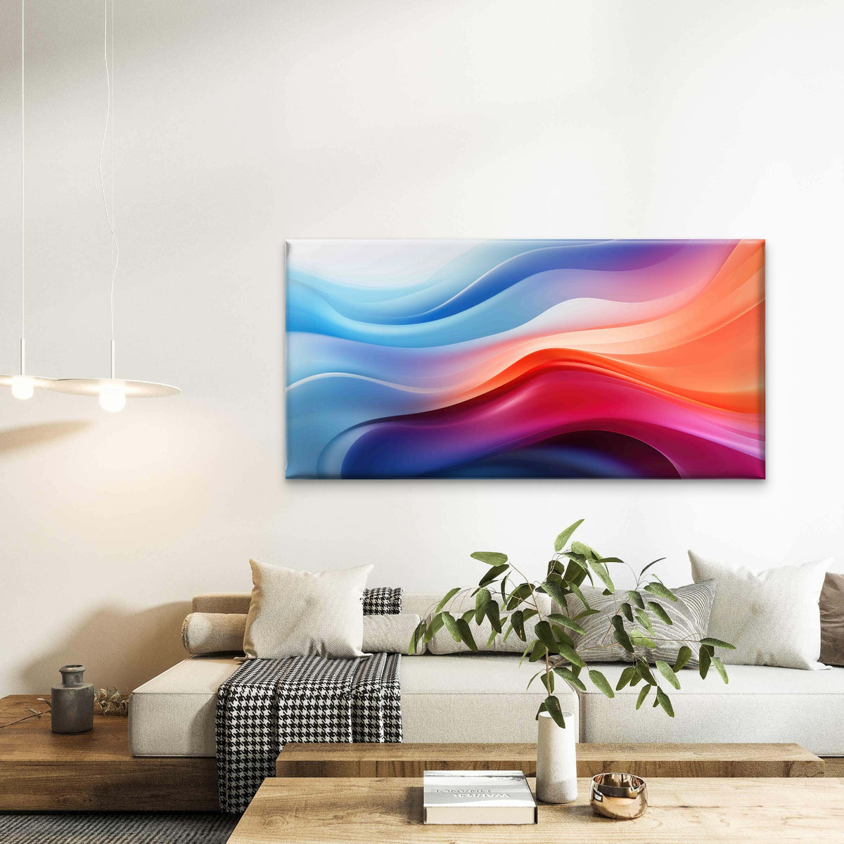 Abstract Modern Colorful Wall Art Canvas Office Home Room Framed 120x60cm