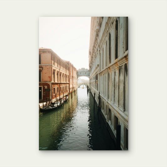 View of the Grand Canal in Venice, Italy 60x90cm Metal Print Ready to Hang