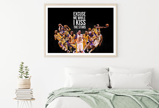 'Excuse Me' Basketball Quote Home Decor Premium Quality Poster Print Choose Your Sizes