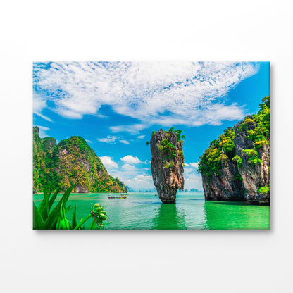 Bella Home Cliffs Over James Bond Island Bay Print Canvas Ready to hang