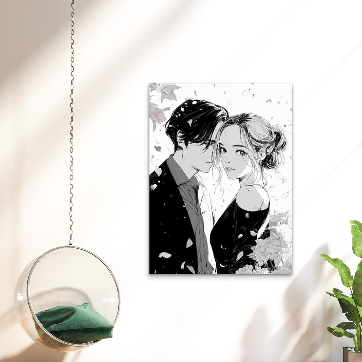 Wedding Reserve The Date 40x60cm Metal Print Ready to Hang