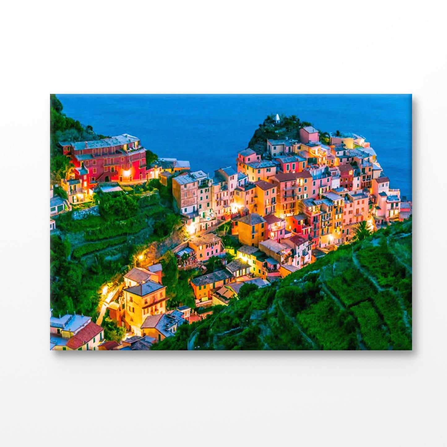 Bella Home Town of Manarola La Spezia Italy Print Canvas Ready to hang