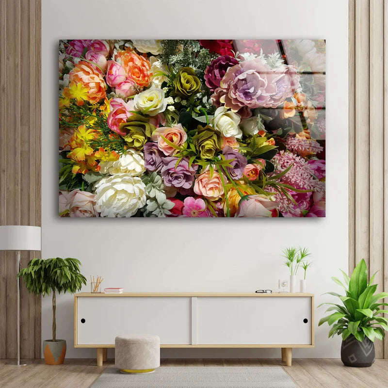 Colorful Flower Bunch UV Direct Aluminum Print Australian Made Quality