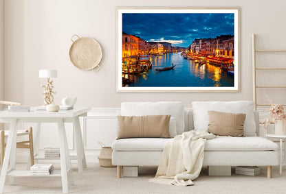 Grand Canal at Night, Venice Home Decor Premium Quality Poster Print Choose Your Sizes