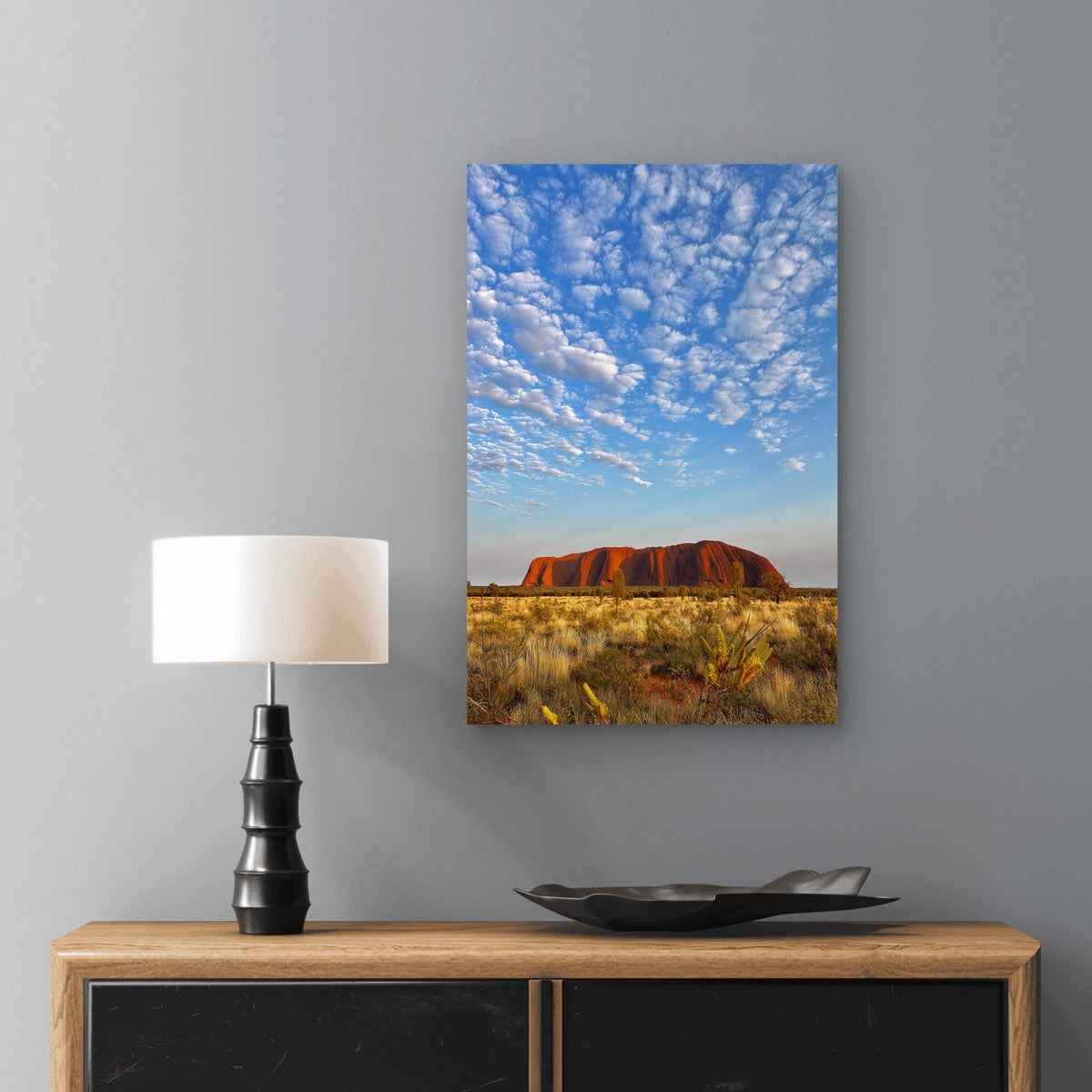 Uluru Ayers Rock Australia 60x90cm Metal Print Ready to Hang