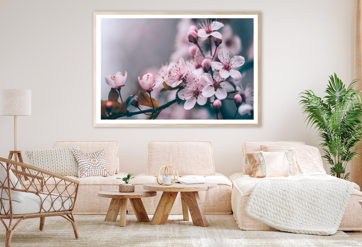 Macro Cherry Blossom Tree Branch Home Decor Premium Quality Poster Print Choose Your Sizes