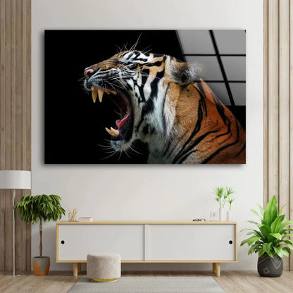 Tiger Face Closeup UV Direct Aluminum Print Australian Made Quality