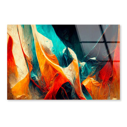 Colorful Abstract Design  Acrylic Glass Print Tempered Glass Wall Art 100% Made in Australia Ready to Hang