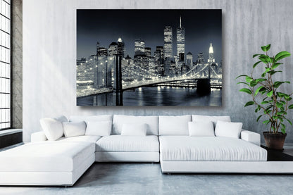 Brooklyn Bridge New York Cityscape UV Direct Aluminum Print Australian Made Quality