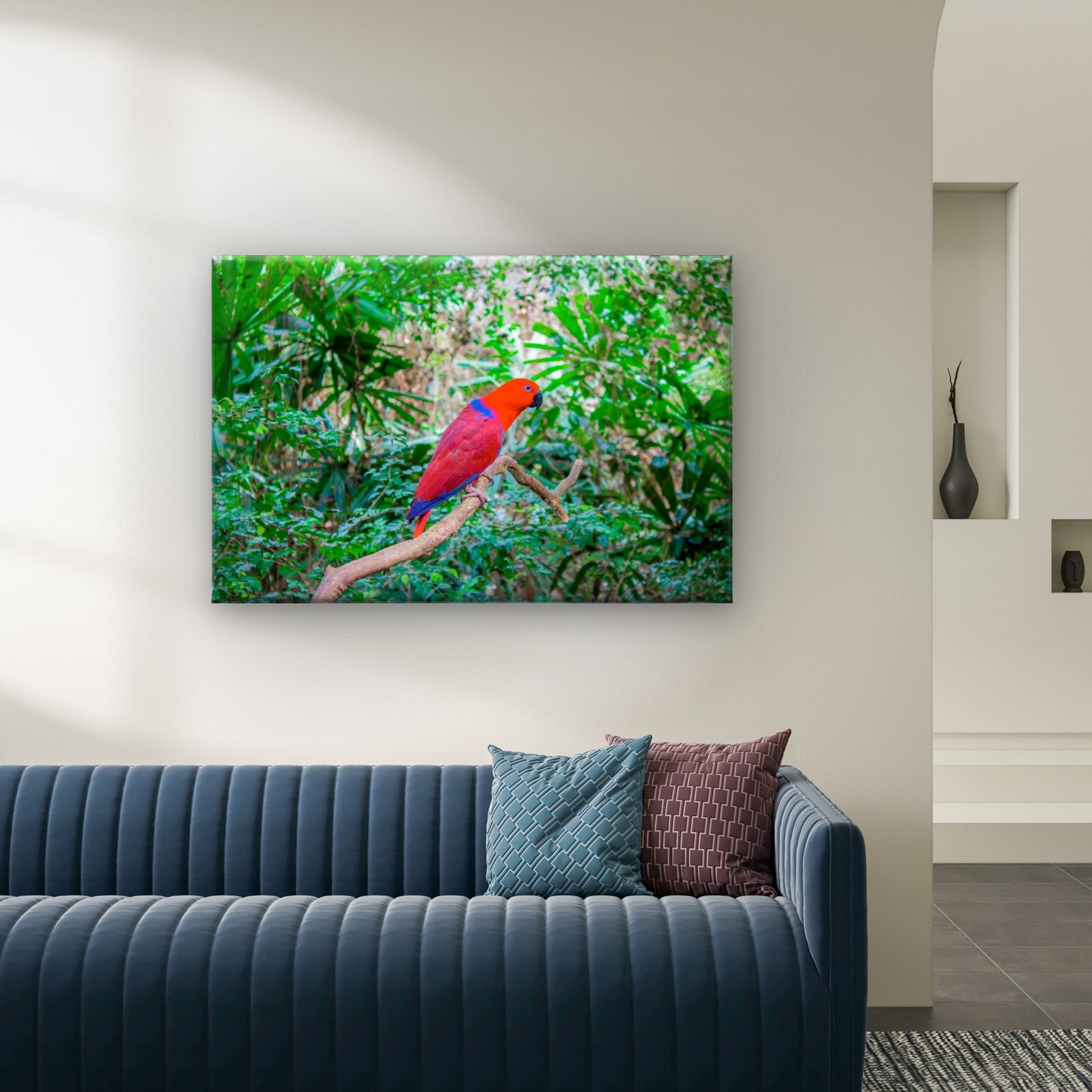 Red and Blue Parrot Daintree Rainforest Australia Wall Art Decor 100% Australian Made