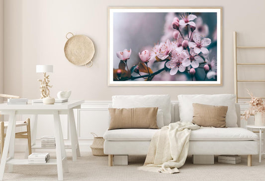 Macro Cherry Blossom Tree Branch Home Decor Premium Quality Poster Print Choose Your Sizes