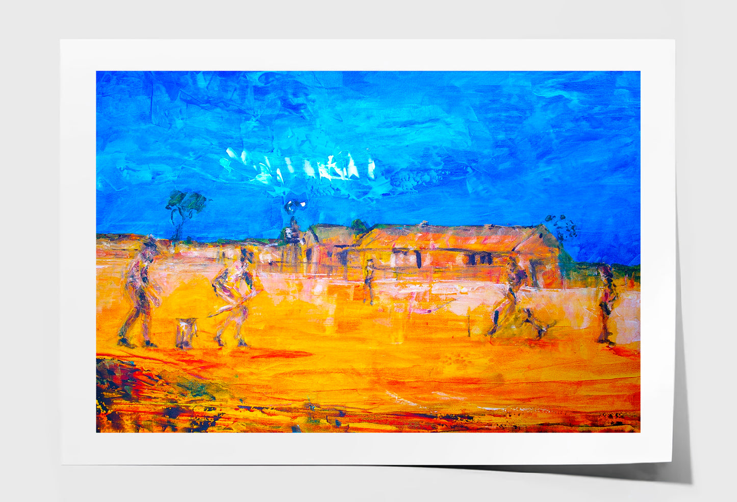 Concept Featuring Game Of Bush Cricket Oil Painting Limited Edition High Quality Print Unframed Roll Canvas None