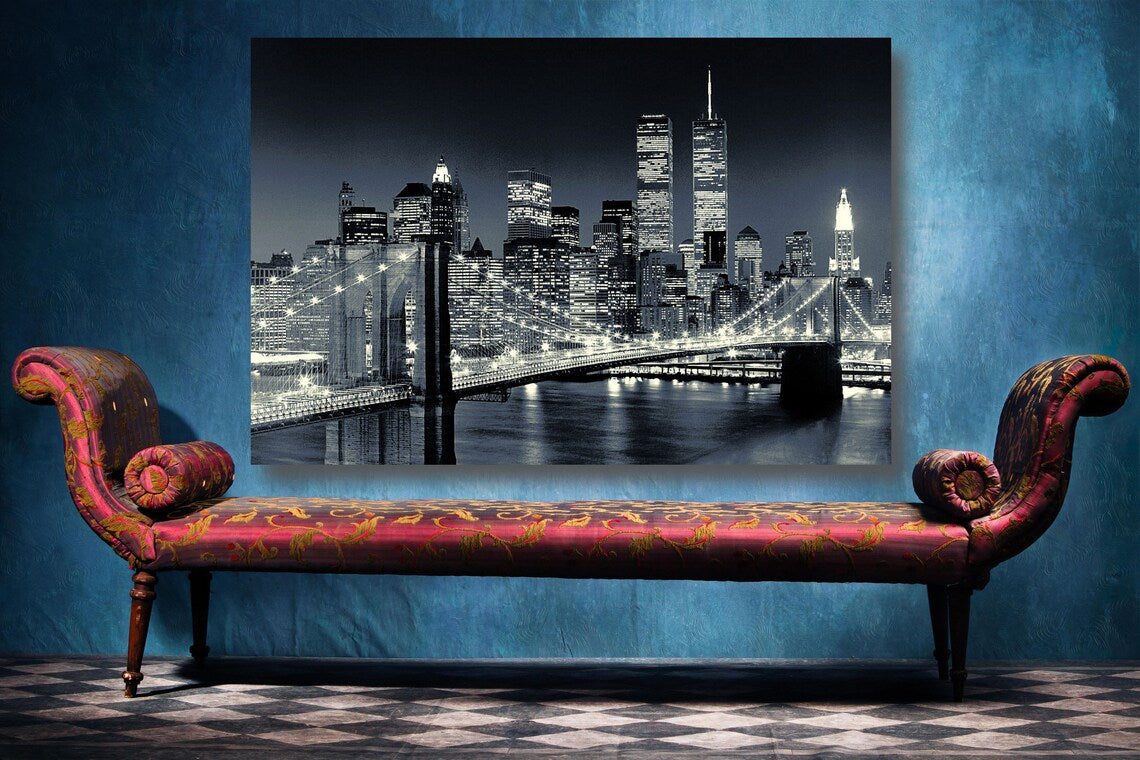 Brooklyn Bridge New York Cityscape UV Direct Aluminum Print Australian Made Quality