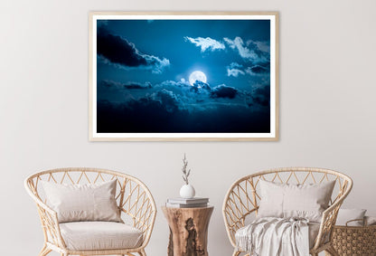 Image Of a Full Moon Night Home Decor Premium Quality Poster Print Choose Your Sizes