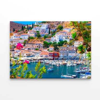 View of the Amazing Hydra Island Greece Print 100% Australian Made