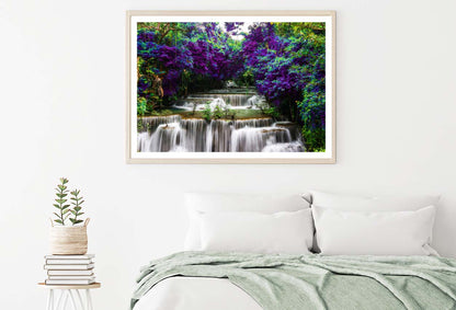 Huay Mae Khamin Waterfall at Kanchanaburi Thailand Home Decor Premium Quality Poster Print Choose Your Sizes