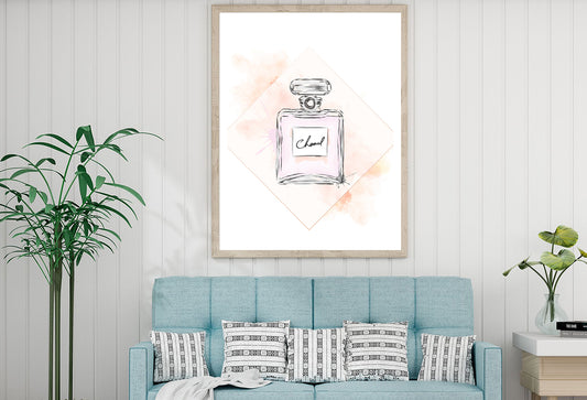 Watercolor Design Perfume Bottle Print 100% Australian Made