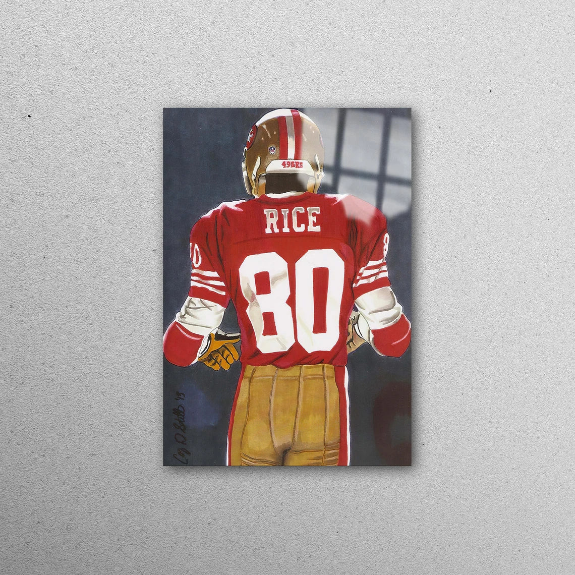 San Francisco 49ers Acrylic Glass Print Tempered Glass Wall Art 100% Made in Australia Ready to Hang