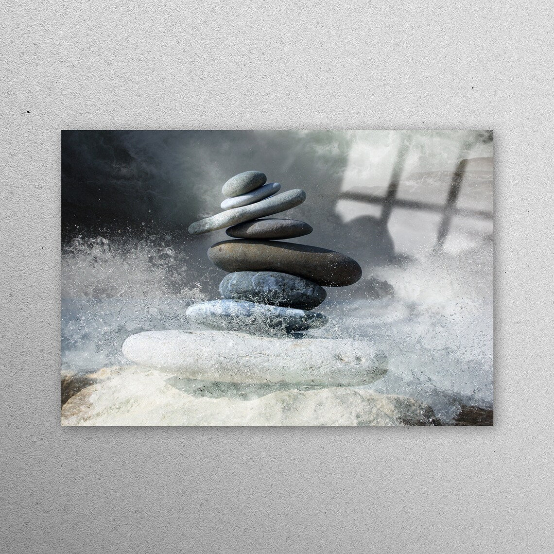 Rocks And Water Pictures Acrylic Glass Print Tempered Glass Wall Art 100% Made in Australia Ready to Hang