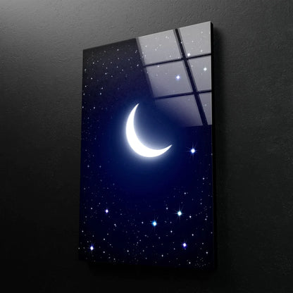 Moon & Stars Design UV Direct Aluminum Print Australian Made Quality