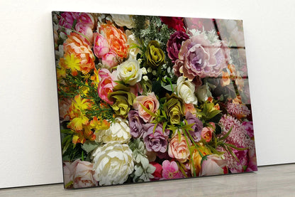 Colorful Flower Bunch UV Direct Aluminum Print Australian Made Quality