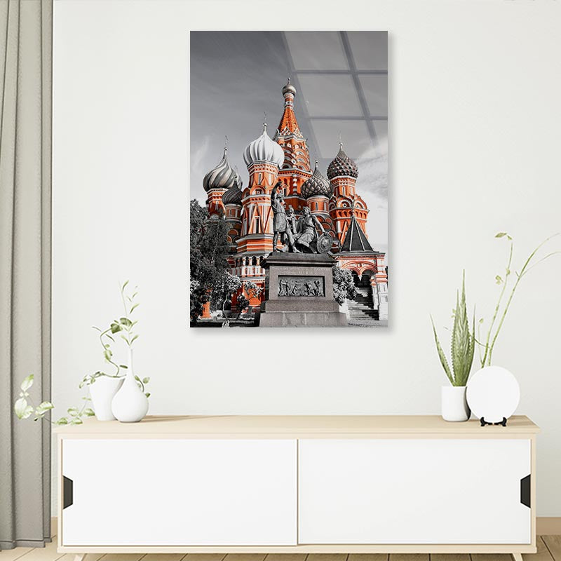 Saint Basil's Cathedral Russia 3D Design Acrylic Glass Print Tempered Glass Wall Art 100% Made in Australia Ready to Hang