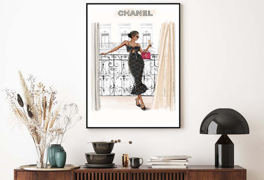 Luxury Fashion Store with Black Lady Design Home Decor Premium Quality Poster Print Choose Your Sizes