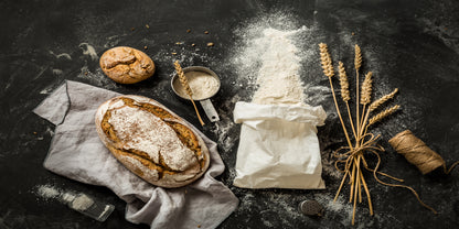 Rustic Sourdough Bread Wheat Wall Art Canvas Office Home Room Framed 120x60cm