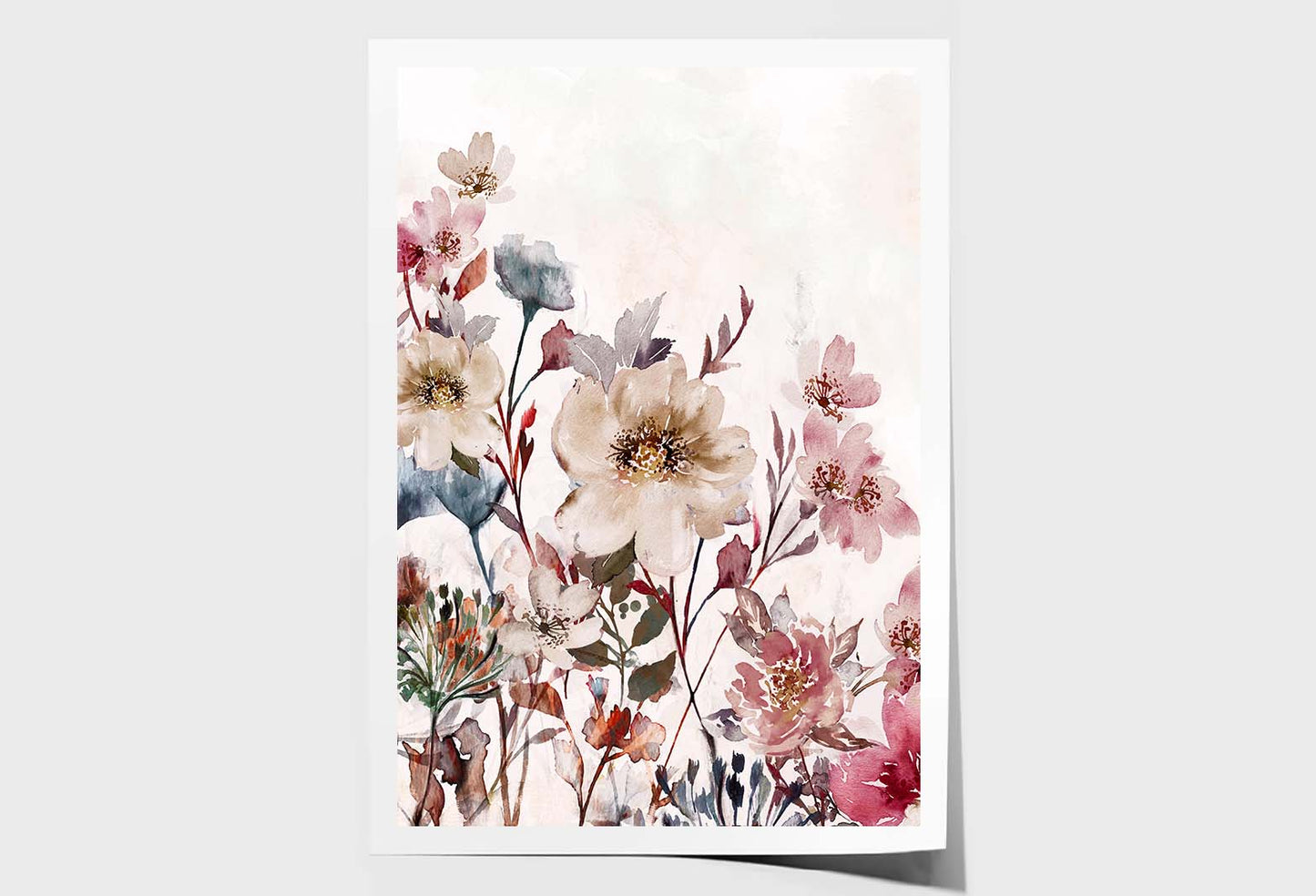 A Flower, Pink, Branches, Blooming Wall Art Limited Edition High Quality Print