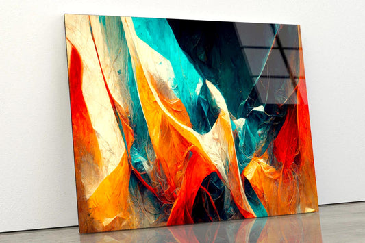 Colorful Abstract Design  Acrylic Glass Print Tempered Glass Wall Art 100% Made in Australia Ready to Hang