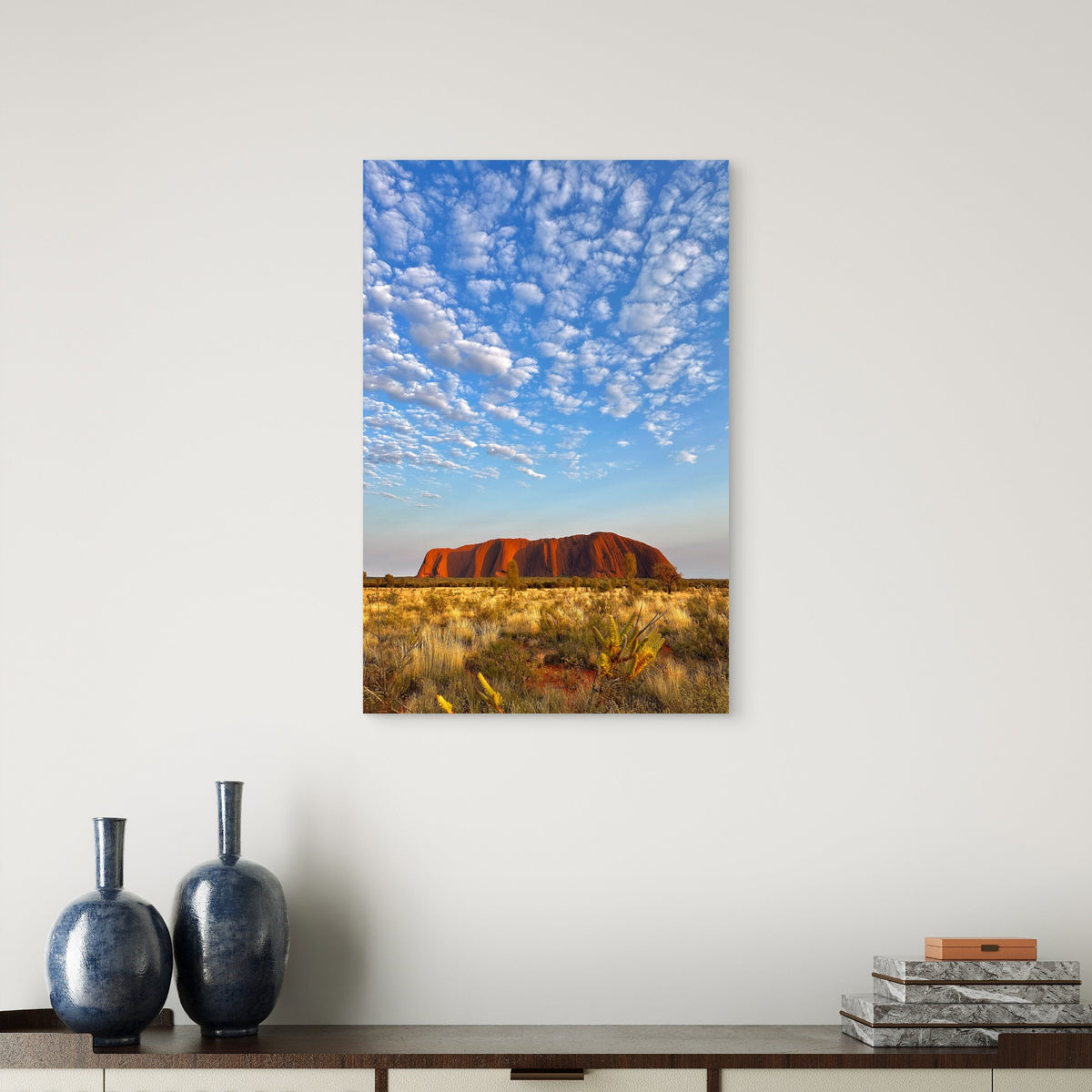 Uluru Ayers Rock Australia 60x90cm Metal Print Ready to Hang