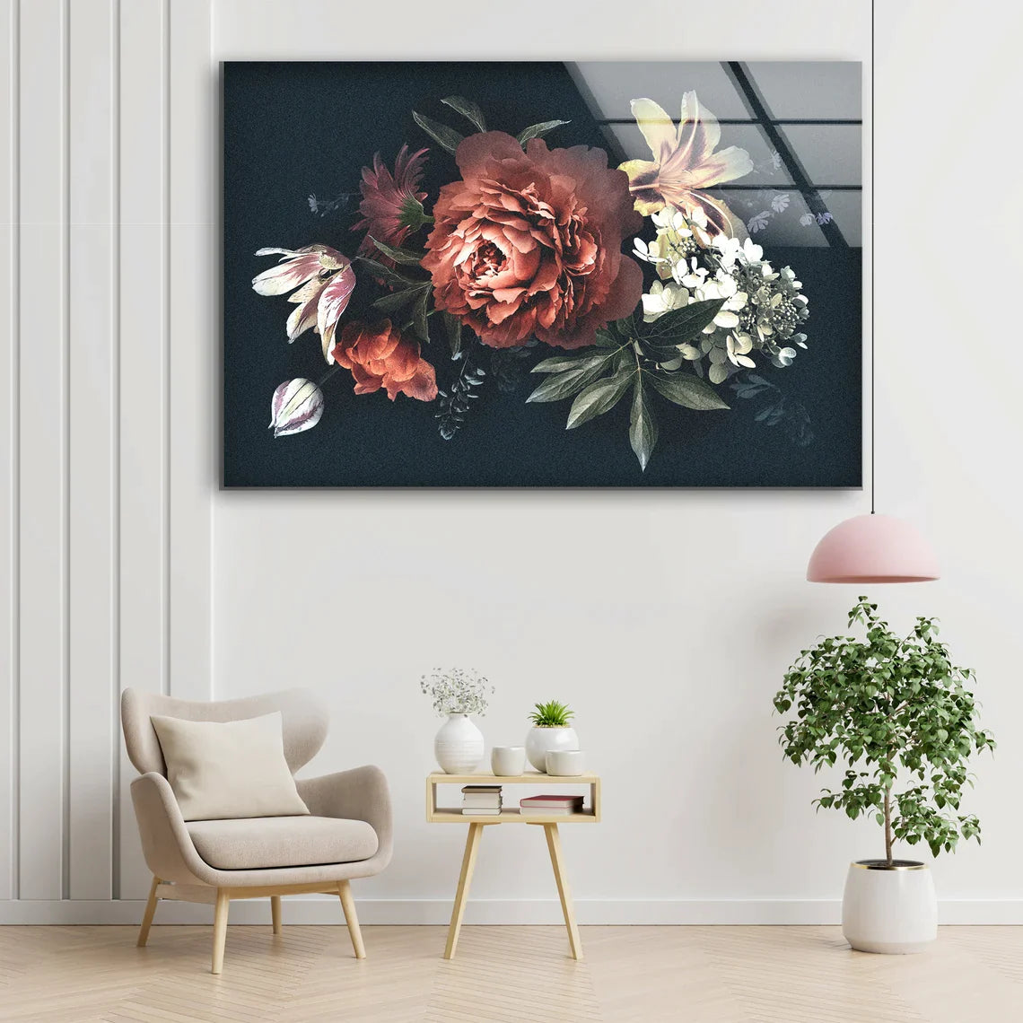 Rose Flowers Bunch View UV Direct Aluminum Print Australian Made Quality