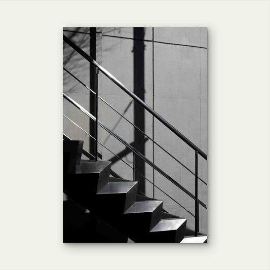 Abstract City Building Shadows 60x90cm Metal Print Ready to Hang