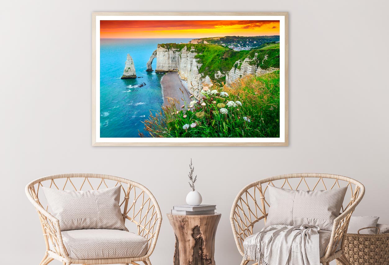 Beautiful Cliffs Aval of Etretat Home Decor Premium Quality Poster Print Choose Your Sizes