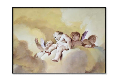 Great Fresco of Some Beautiful Angels Home Decor Premium Quality Poster Print Choose Your Sizes