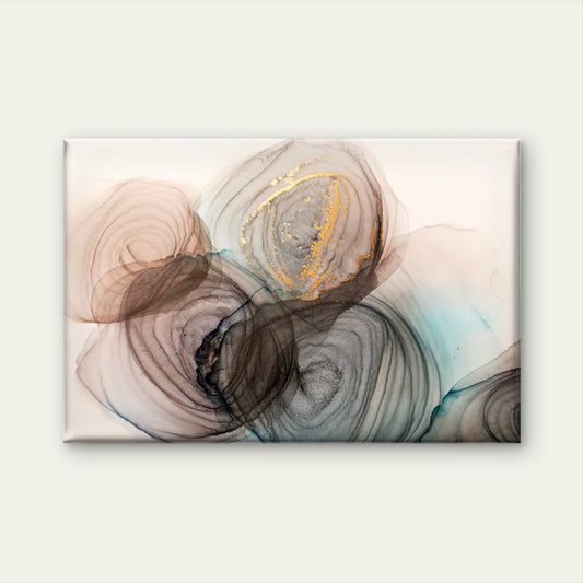 Gold Agate Geode Fluid Ink Abstract Wall Art Decor 100% Australian Made - Bella Home Decor